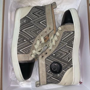 Louis Orlato Men's Flat Black/ivory Rafia Sneakers FLASHSALE>